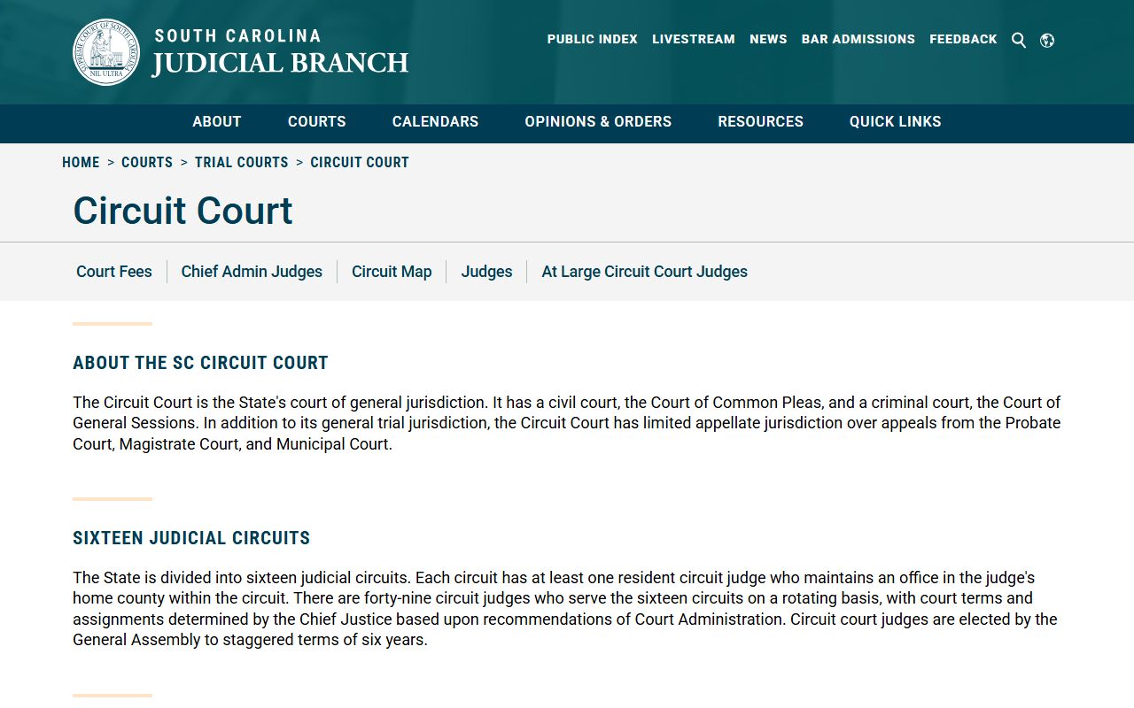 Socastee civil court records and Horry County Court of Common Pleas resources